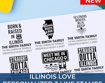 Simple Illinois Address Stamp: 25+ Design Styles