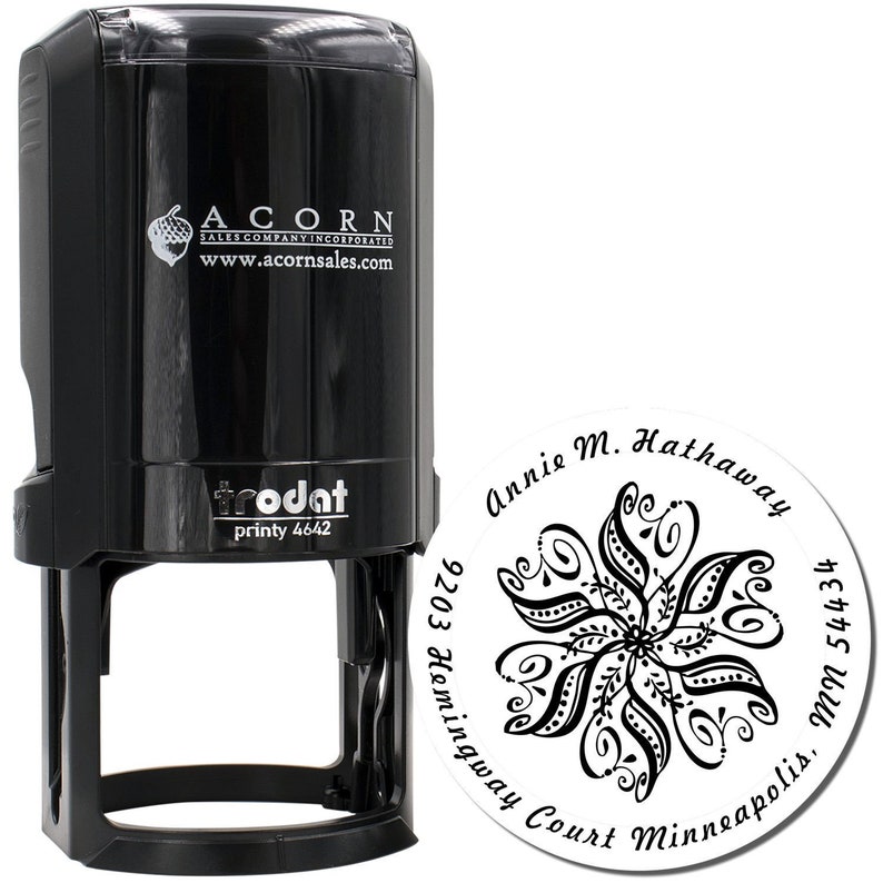 Unique address stamp featuring a personalized rubber stamp design, perfect for adding a special touch to Christmas cards. Ideal for creating a custom address stamp for holiday greetings and personal correspondence.