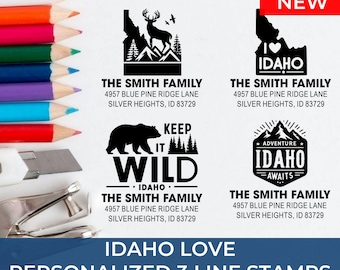 Handmade Idaho Address Stamp For Envelopes: 25+ Design Styles