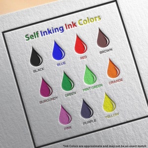 Colorful self-inking ink pad set featuring vibrant art supplies in black, blue, red, brown, burgundy, green, mint green, orange, pink, purple, and yellow. Ideal for classroom supplies and teacher appreciation gifts.