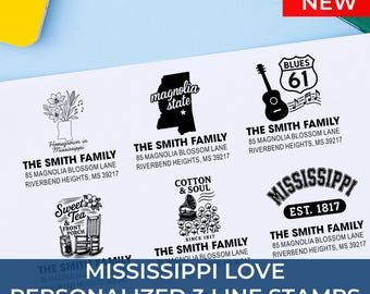 Chic Mississippi Address Stamp: 25+ Design Styles
