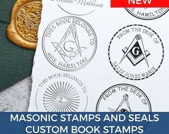 This Book Belongs To Embosser - Masonic Seal Stamps