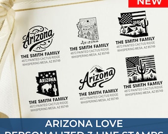 Simple Arizona Address Stamp For Small Business: 25+ Design Styles
