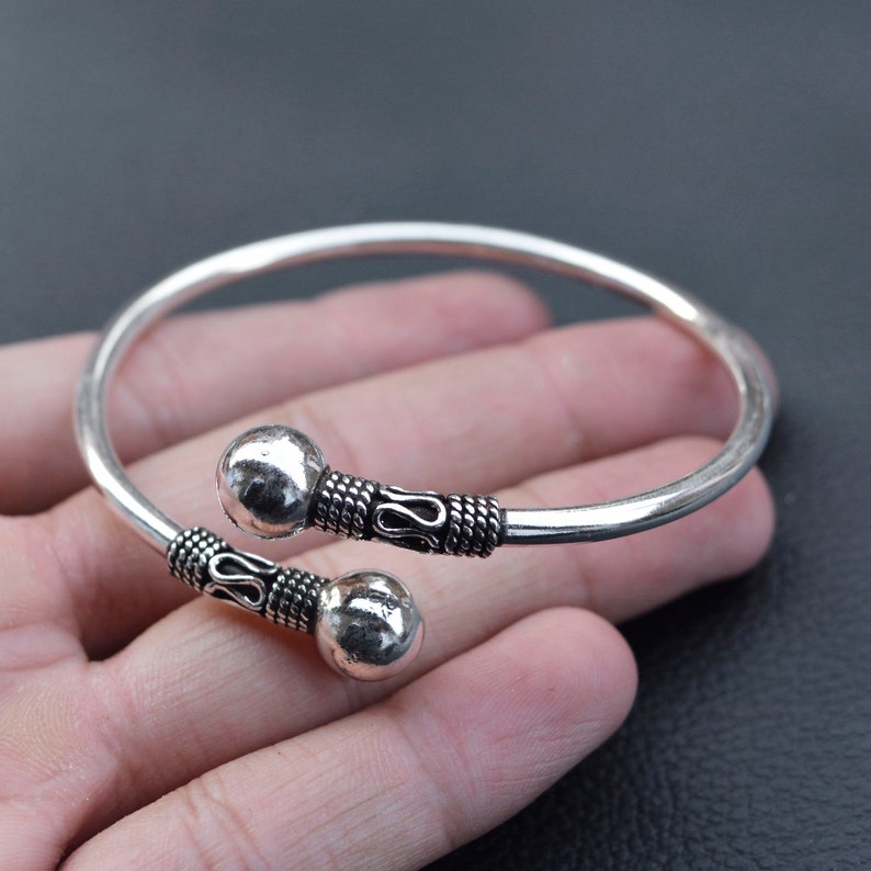 Gift For Her Boho Jewelry Gypsy Bracelet 925 Solid Silver Bracelet Gift For Him Vintage Silver Bracelet,925 Sterling Silver Bracelet