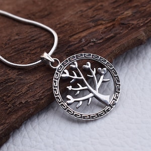 Tree of Life Necklace,Tree Necklace,Sterling Silver Necklace,Pendant Necklace,Jewelry,Gift for her,925 Sterling Silver Tree Pendant