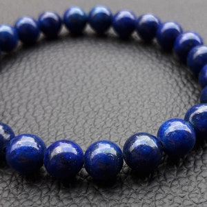 Natural Lapis Lazuli Bracelet, Natural Lapis Lazuli, Yoga Bracelet, Gemstone Bracelet, Beaded Bracelet, Men&#39;s Bracelet, Women&#39;s Bracelet