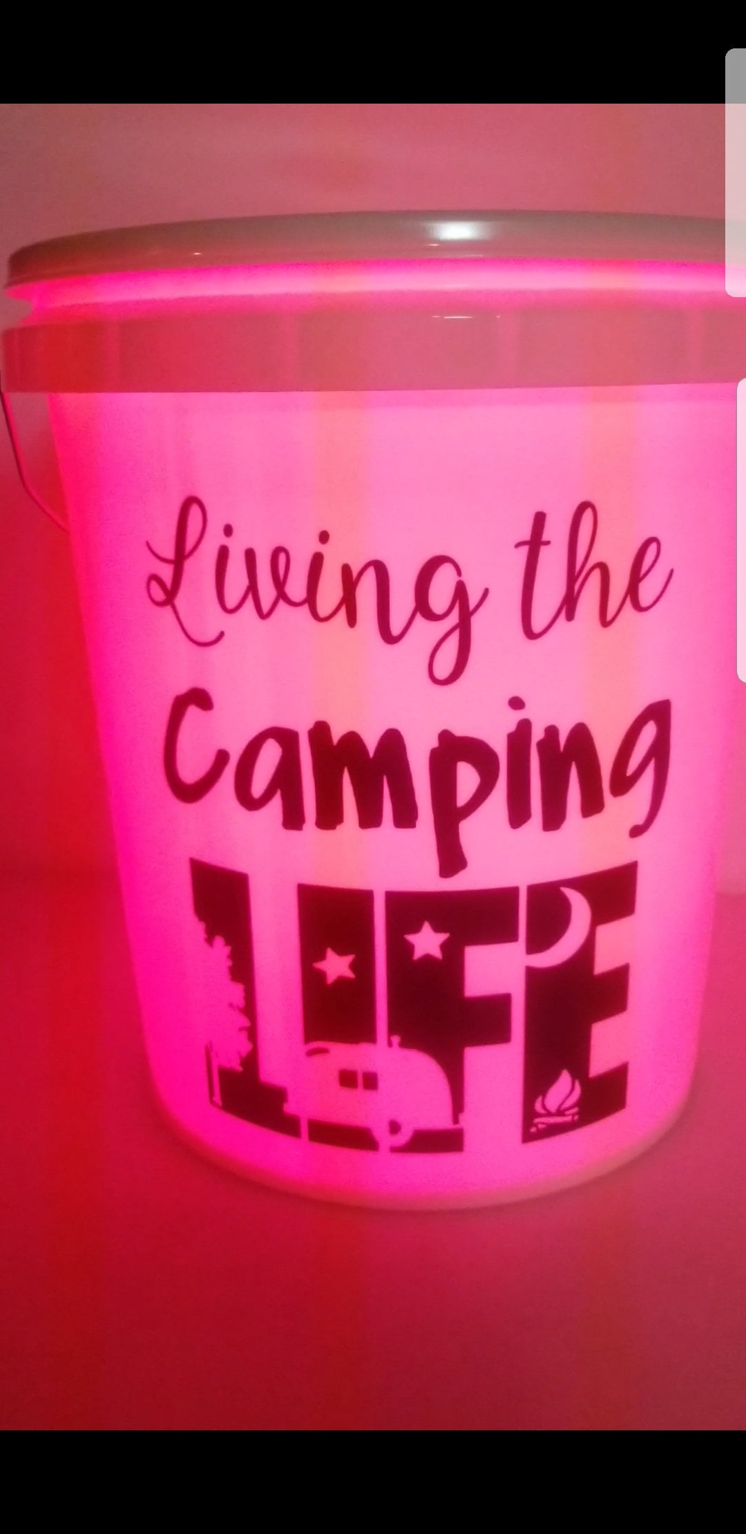 LED Camping Bucket Etsy
