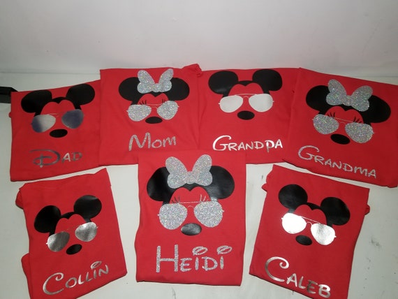 Family Disney Shirts With Sunglasses - Etsy