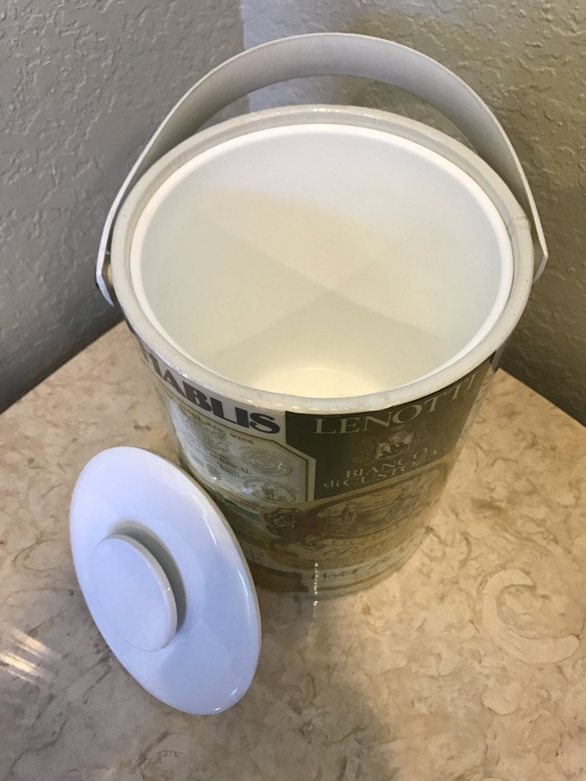 Vintage Tall/ Wine Bottle Ice Bucket by Sigma the Tastesetter Etsy