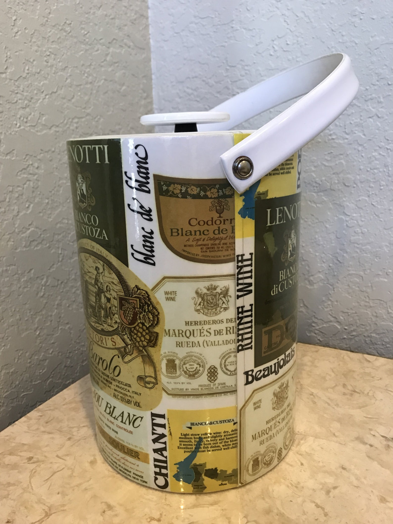 Vintage Tall/ Wine Bottle Ice Bucket by Sigma the Tastesetter Etsy