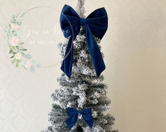 Luxury Handmade Blush Pink Velvet Christmas Tree Bow Collection - Etsy UK