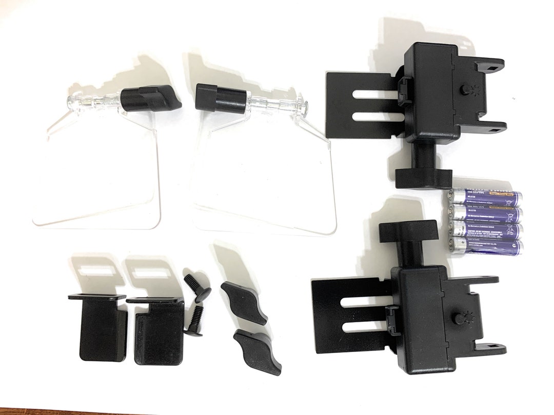 Bench Grinder Eye Shield Glass and Brackets Replacement 2 Sets With