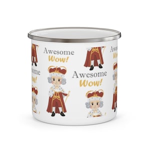 Hamilton Musical King George Enamel Camping Mug