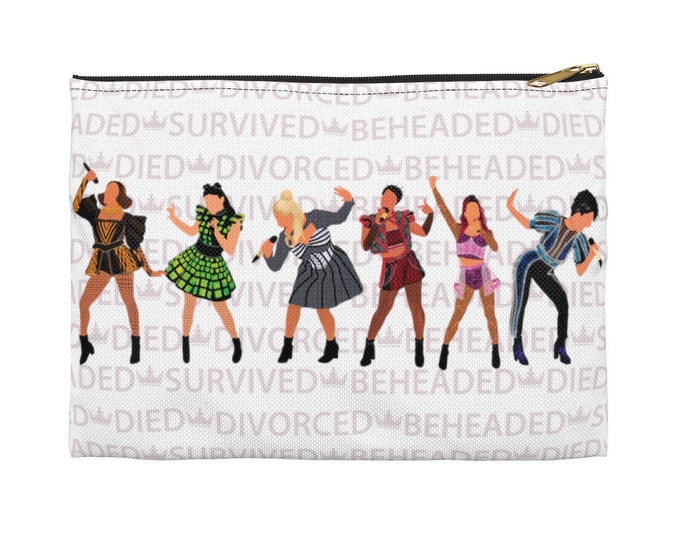 MEGASIX SIX the Musical Broadway Queens Wives Musical Accessoire Pouch Playbill bag Travel Organizer Gift