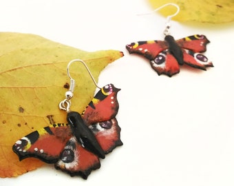 Earrings with Vanessa butterflies