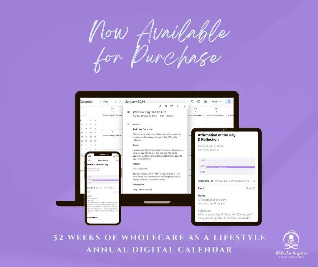 2024 2026 52 Weeks Of Wholecare As A Lifestyle Digital Photo Inspiration