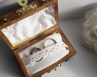 Rustic Wedding Ring Box - Engagement Ring Treasure Box - Ring Bearer - Wedding Day Gifts, Decorative box