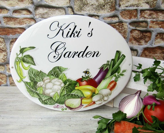 Personalized Vegetable Garden Sign Custom Vegetable Garden | Etsy