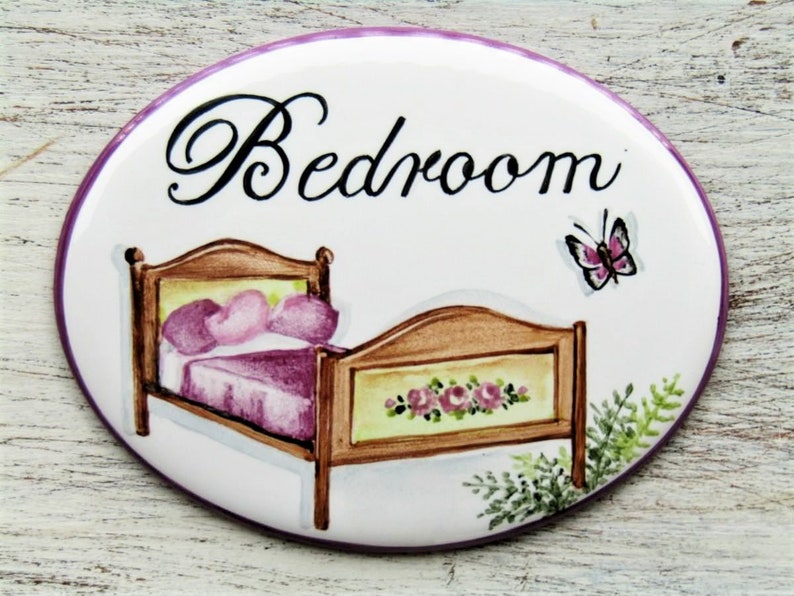 Custom Bedroom Door Sign Bedroom Door Plaque Guest Room Etsy