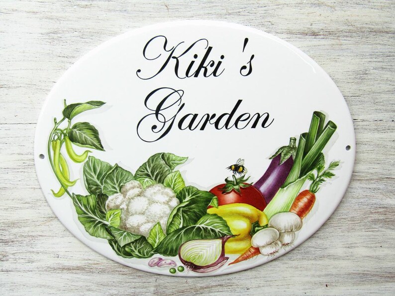 Personalized Vegetable Garden Sign Custom Vegetable Garden Etsy