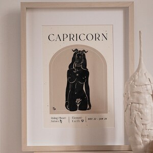 Capricorn Constellation Poster | Spiritual Zodiac Printable | Astrology Wall Art  ** Instant Download **