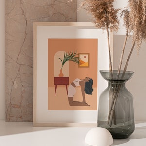 Home Yoga Wall Art | Boho Yoga Print | Yoga Pose Yoga Wall Decor ** Instant Download **