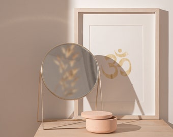 Gold Om Sign Wall Art | Ohm Symbol Wall Decor | Yoga Printable ** Instant Download **