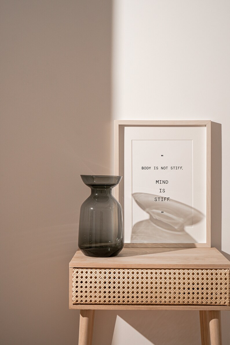 Yoga Quote Wall Art Printable Yoga Poster Yoga Saying Etsy