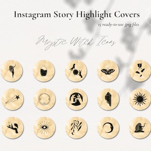 Mystic Instagram Story Covers | Witch Highlight Icons | Goddess Social Media Icons ** Instant Download **