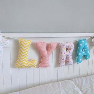 Nombre bebes y niños, guirnalda  letras tela,guirnalda nombre
