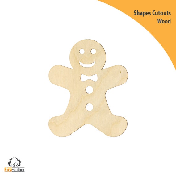 Gingerbread Man Embellishments Card Making Shapes Gift Tag Wooden Cutout Gingerbread Man Embellishments Card Making Shapes Gift Tag Wooden Cutout