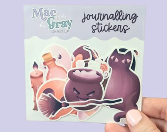 Halloween Planner Stickers | Matte Vinyl Journaling Sticker Pack
