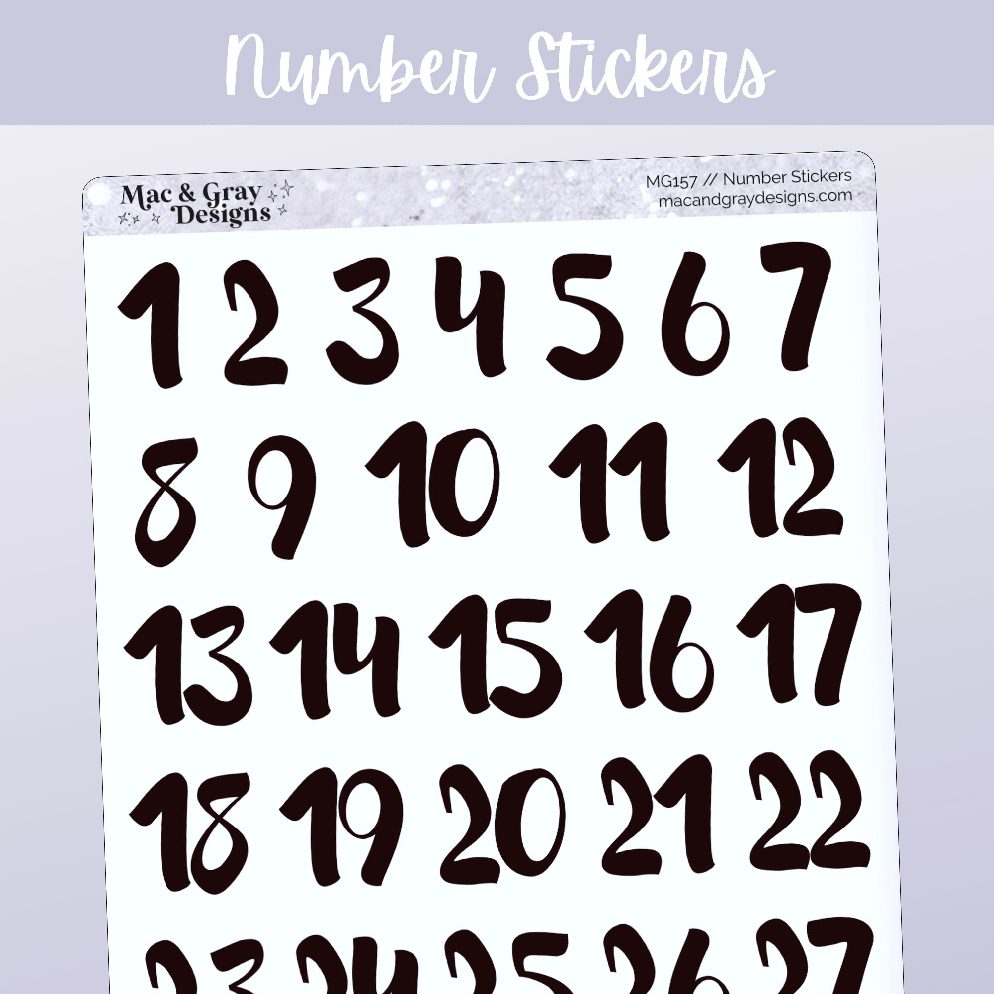Recollections 109-Piece Foil Number Stickers - Gold - Each