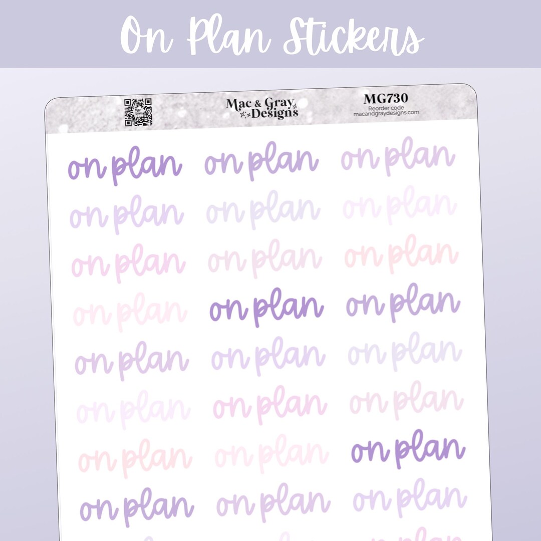 Thisplan Sticker On Plan Stickers // Health & Fitness Planner Sticker Sheet | Journal ...