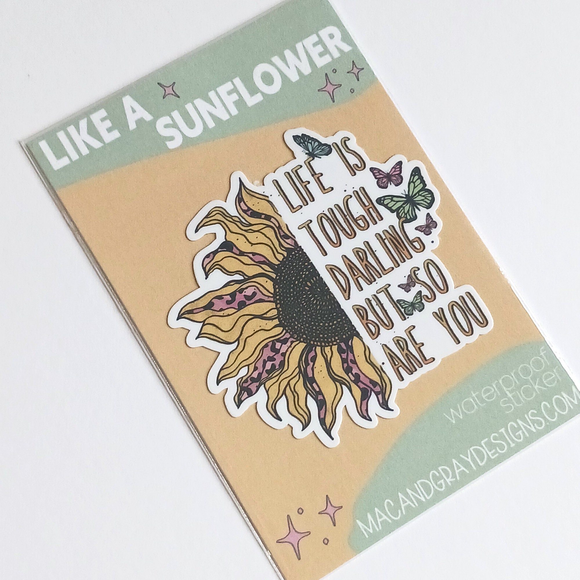 Motivational Stickers, Sunflower Stickers, DIY stickers - Payhip