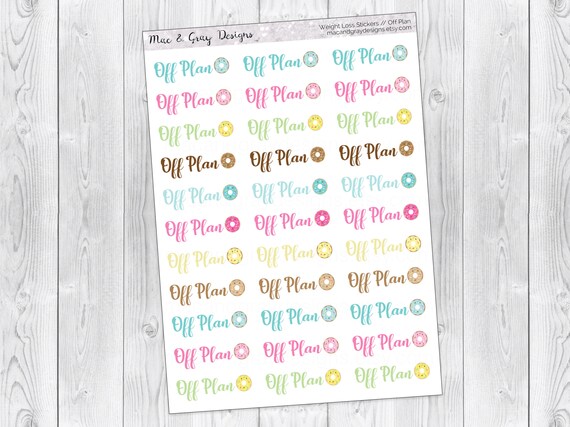 Personalised Name Sticker Label for Weight Loss Book Slimming World Pack Journal