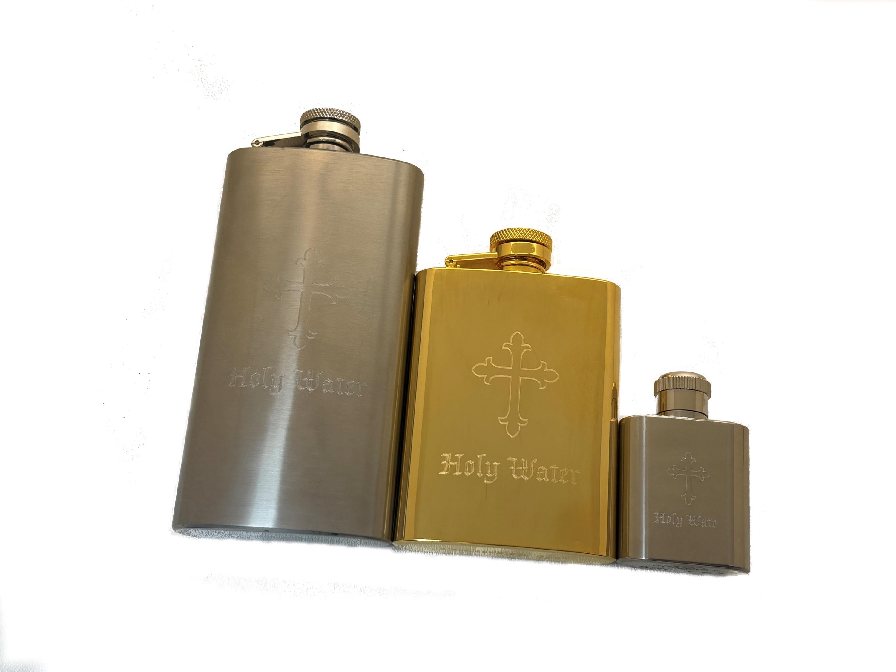 Holy Water Flask Engraved | Personalized Religious Gift | 3 Sizes - Etsy