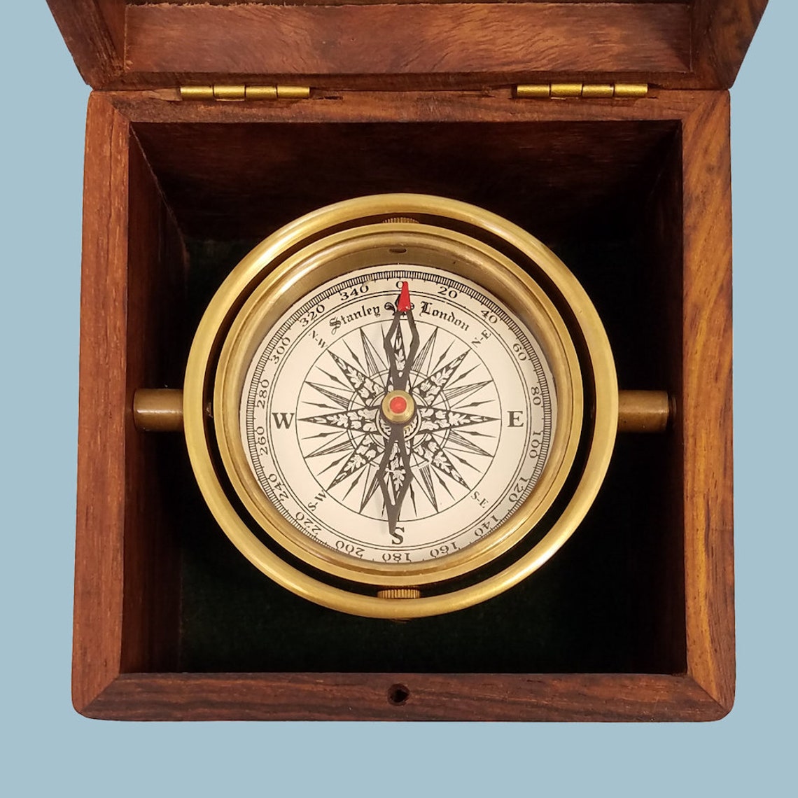 Personalized Desk Compass Gift Custom Engrave Small Boxed Etsy