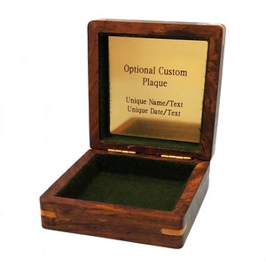 Hardwood Storage Box Engraved Navy | Perfect for Dog Tags, Challenge ...