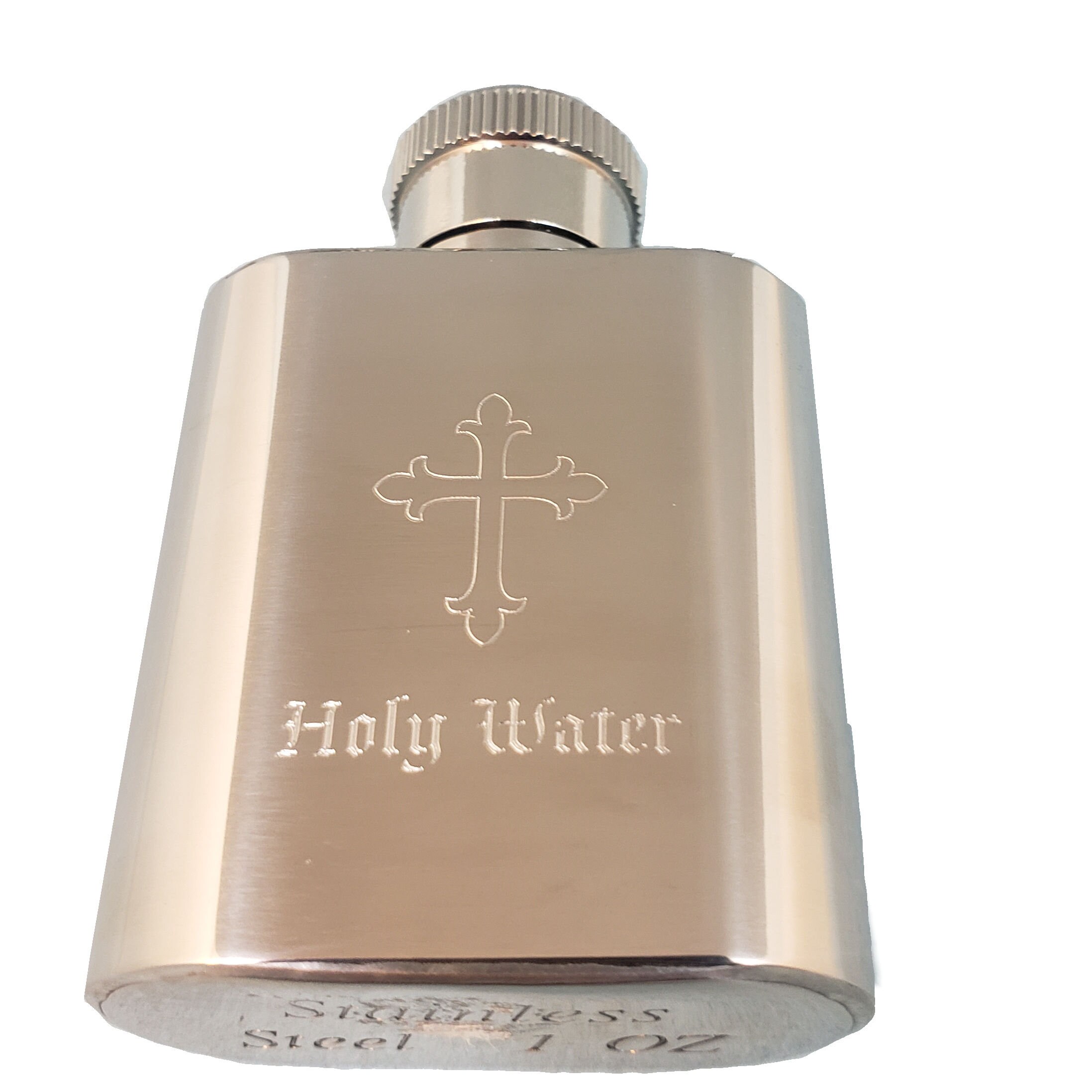 1 OZ Holy Water Flask Engraved Personalized Religious Gift Etsy