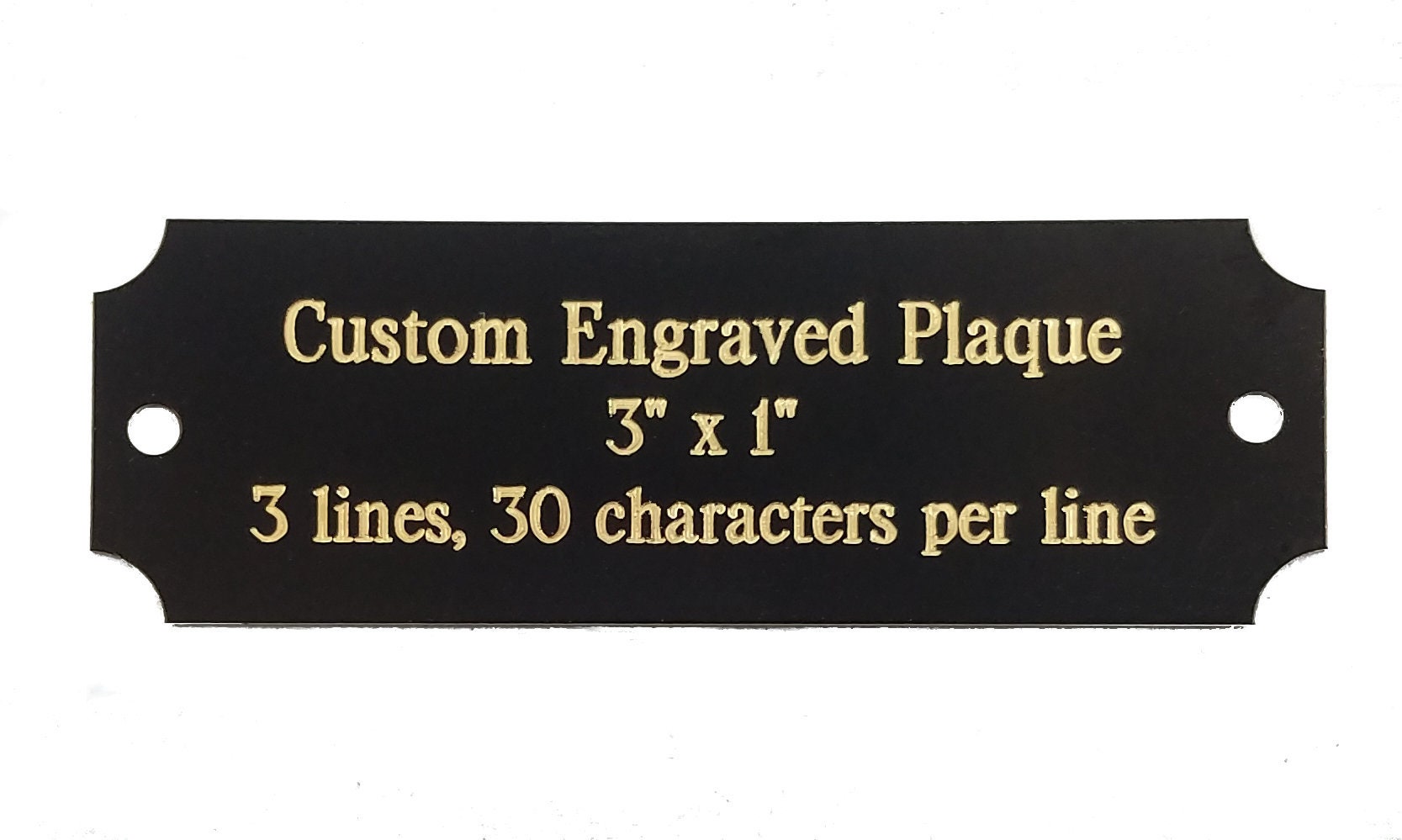 Personalized Custom Engraved Brass Plaque Name Plate Art Etsy