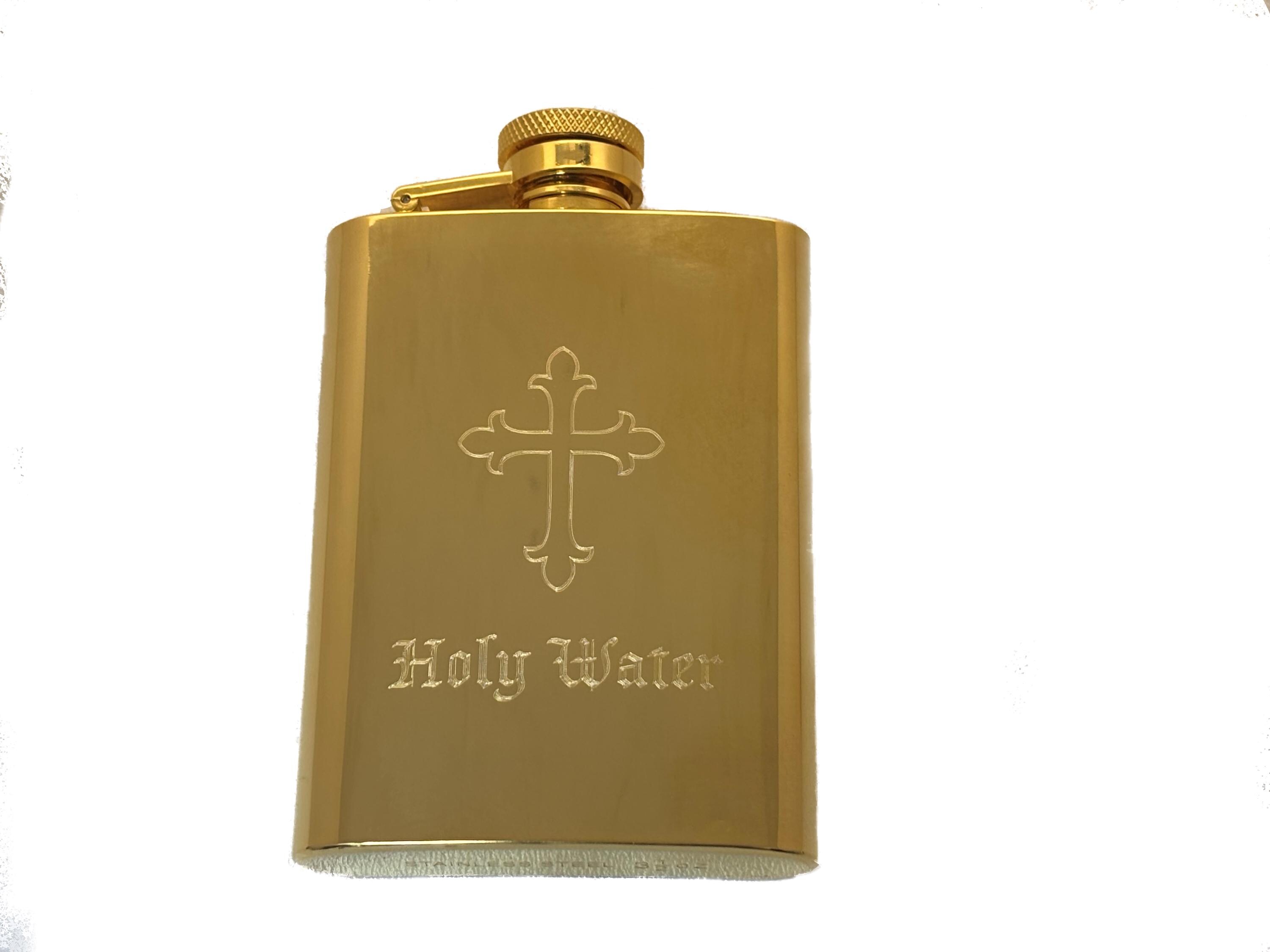 Holy Water Flask Engraved | Personalized Religious Gift | 3 Sizes - Etsy