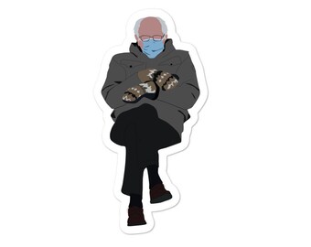 Bernie Sanders Sticker | Inauguration Meme | Bernie Mittens Stickers