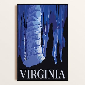 Vintage Virginia Poster | Home State Print