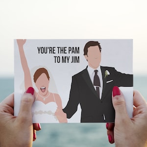You&#39;re the Pam to my Jim (or) You&#39;re the Jim to my Pam Card Set | The Office Anniversary Digital Card
