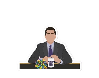 Michael Scott Sticker | The Office Vinyl Stickers