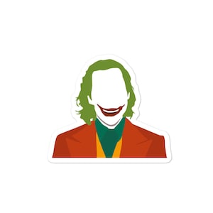 The Joker Vinyl Sticker | Joaquin Phoenix Joker Stickers | DC Comic Villains
