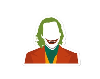 The Joker Vinyl Sticker | Joaquin Phoenix Joker Stickers | DC Comic Villains