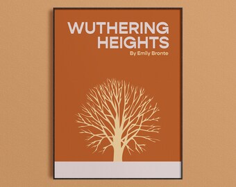 Wuthering Heights Book Cover Art Print: Emily Bronte (Digital Download)
