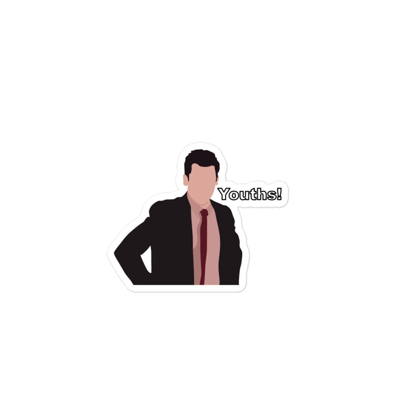 Schmidt "youths!" Sticker | New Girl Stickers - Etsy